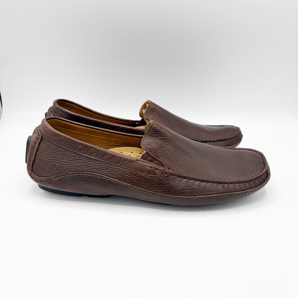 Mercanti Fiorentini Relax Shoes Mens 10.5 Brown Leather Loafer Driving Casual